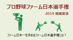 2019年 プロ野球ファーム日本選手権 開催要項